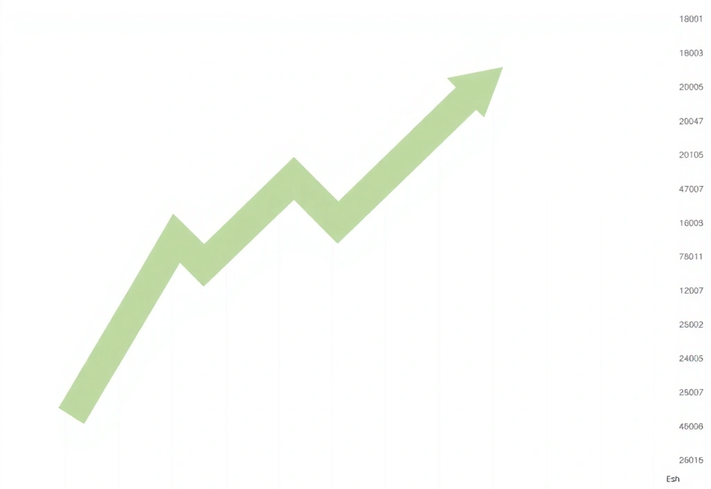Grafic stilizat cu bare sau linii ascendente, simbolizând creșterea performanței și analiza datelor.